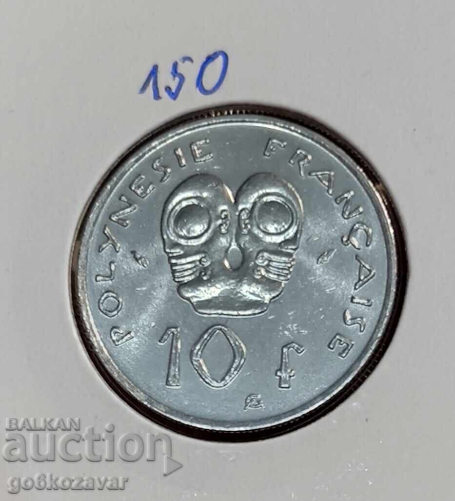 Френска полинезия 10 франка 1982г UNC Френска полинезия 10 франка 1982г UNC