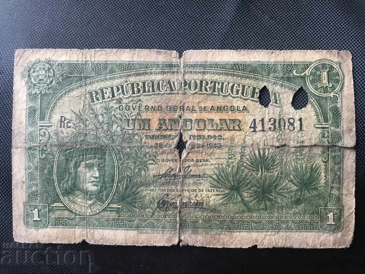 Πορτογαλική Αγκόλα 1 ανγκόλαρ 1942 αντιλόπη