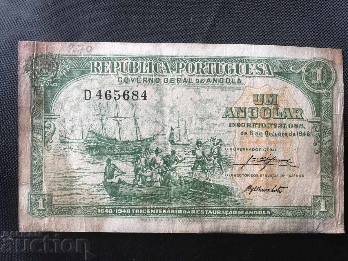 Португалска Ангола 1 анголар 1948 кораби антилопа