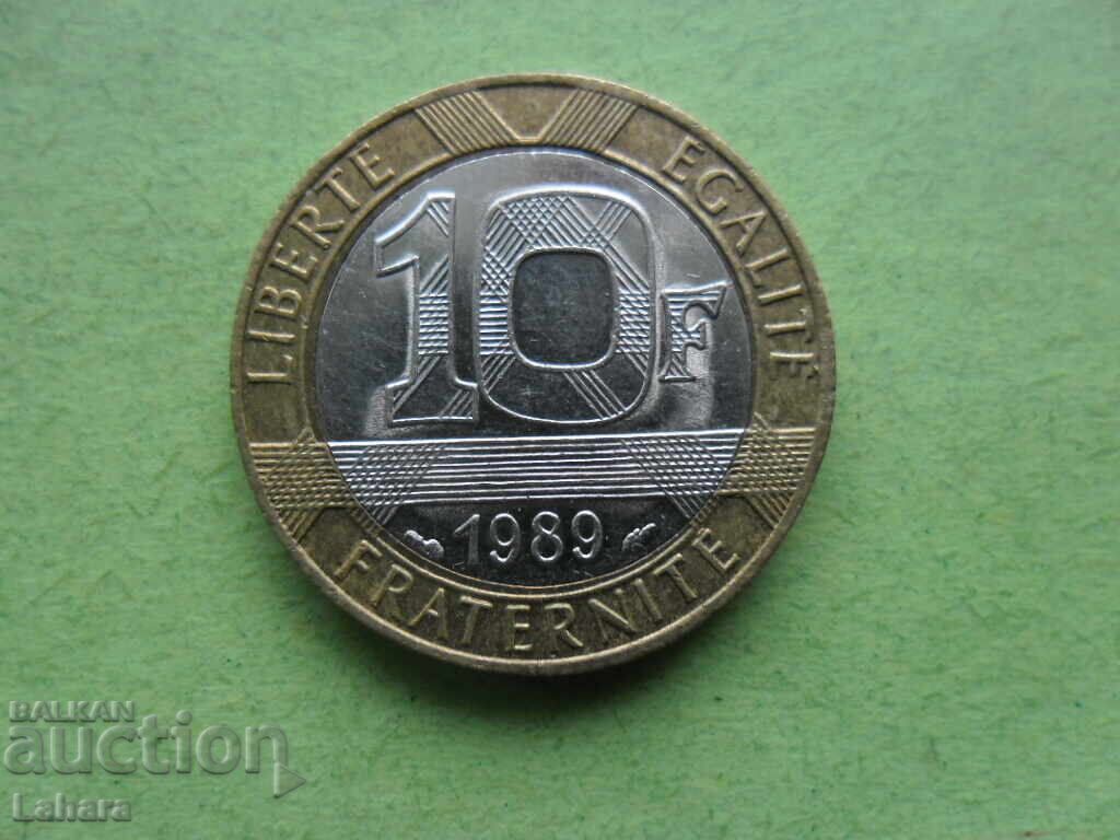 10 franci 1989 Franța