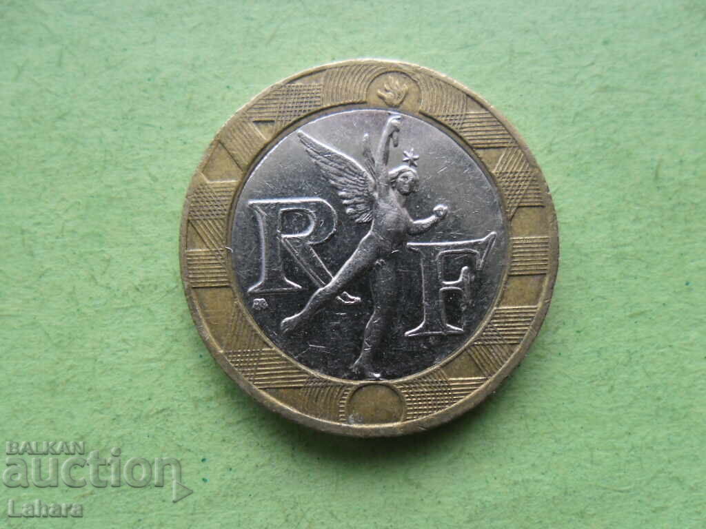 10 φράγκα 1990 g. Γαλλία με τιμή 1.00 BGN | € 0.51