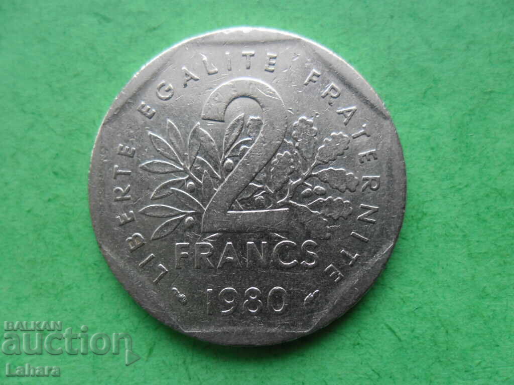 2 Francs 1980 France 2 Francs 1980 France