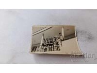 Fotografie Tineri pe terasă