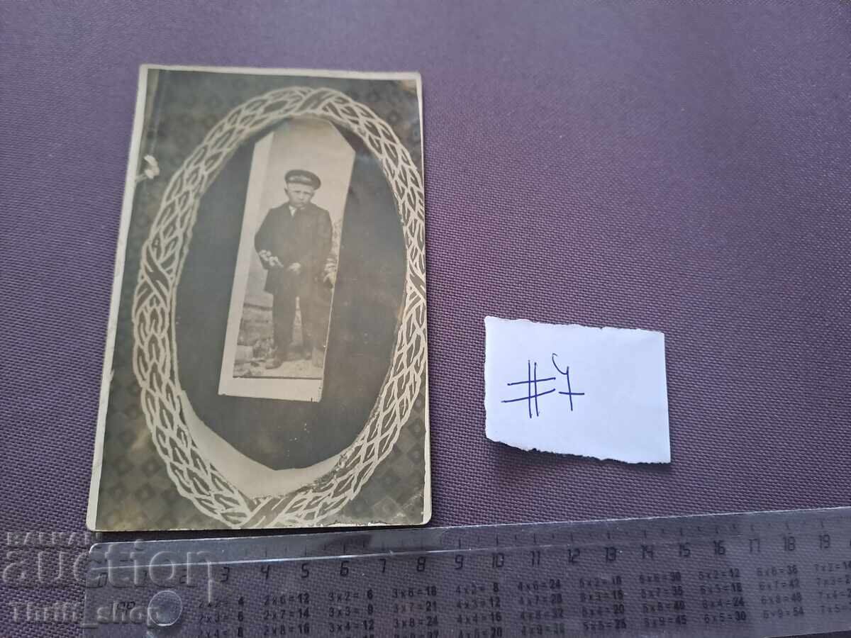 Carte poștală/Fotografie - copil cu uniformă