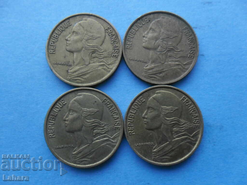 5 λεπτά 1974, 1971, 1972, 1973 γ. Γαλλία με τιμή 1.50 BGN | € 0.77 5 λεπτά 1974, 1971, 1972, 1973 γ. Γαλλία με τιμή 1.50 BGN | € 0.77