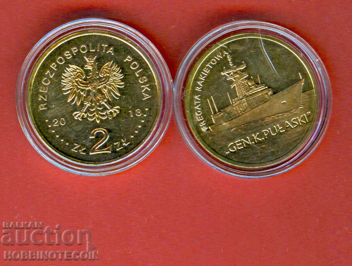 POLAND 2 Zloty SHIP GEN K PULASKI issue 2008 NEW UNC