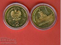POLONIA POLAND 2 Zloti CORABIE GEN K PULASKI emisiune 2008 NOUĂ UNC