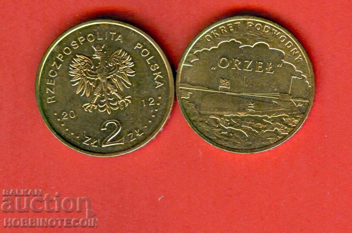 POLAND POLAND 2 Zloty SHIP SUBMARINE ORZEL issue 2012 UNC POLAND POLAND 2 Zloty SHIP SUBMARINE ORZEL issue 2012 UNC