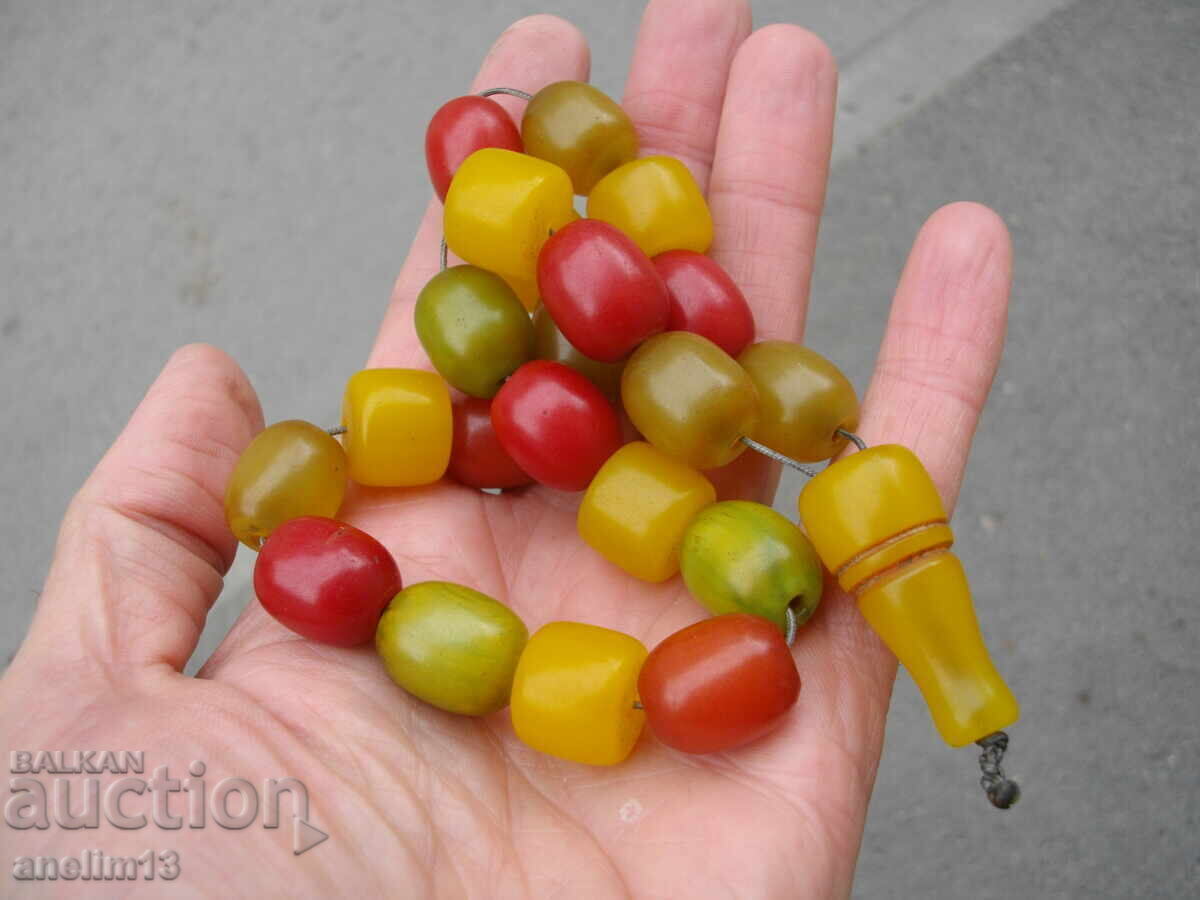 OLD ROSARY BAKELITE AMBER CATALINE with price € 280.00 | 547.63 BGN