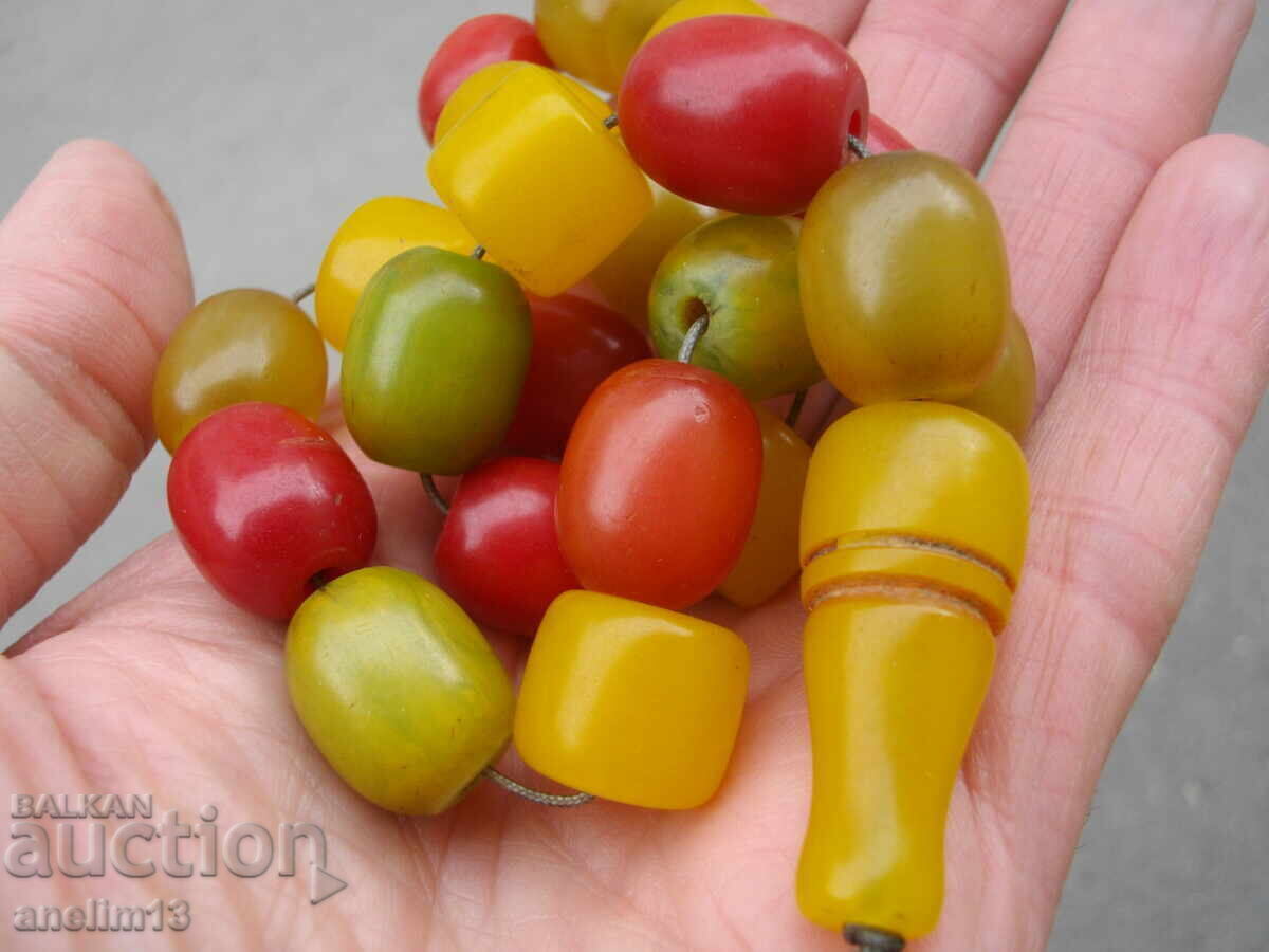 Delivery of OLD ROSARY BAKELITE AMBER CATALINE