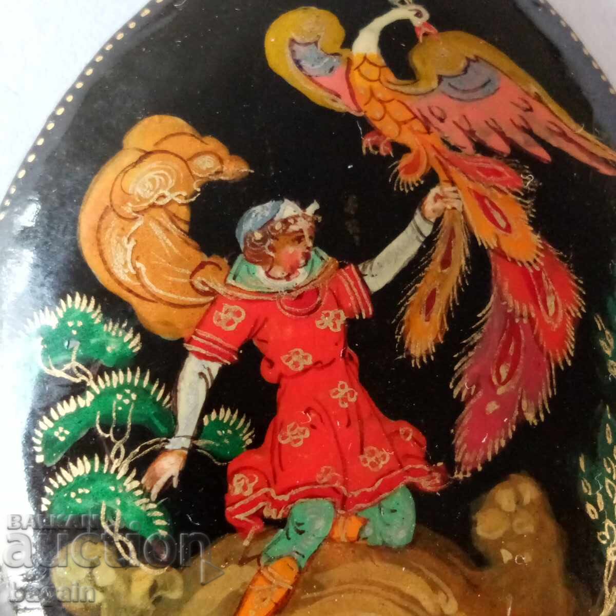 Russian pendant. Lacquer painting with price 50.00 BGN | € 25.56