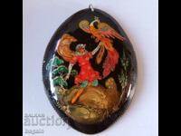 Medalion rusesc. Pictură lăcuită