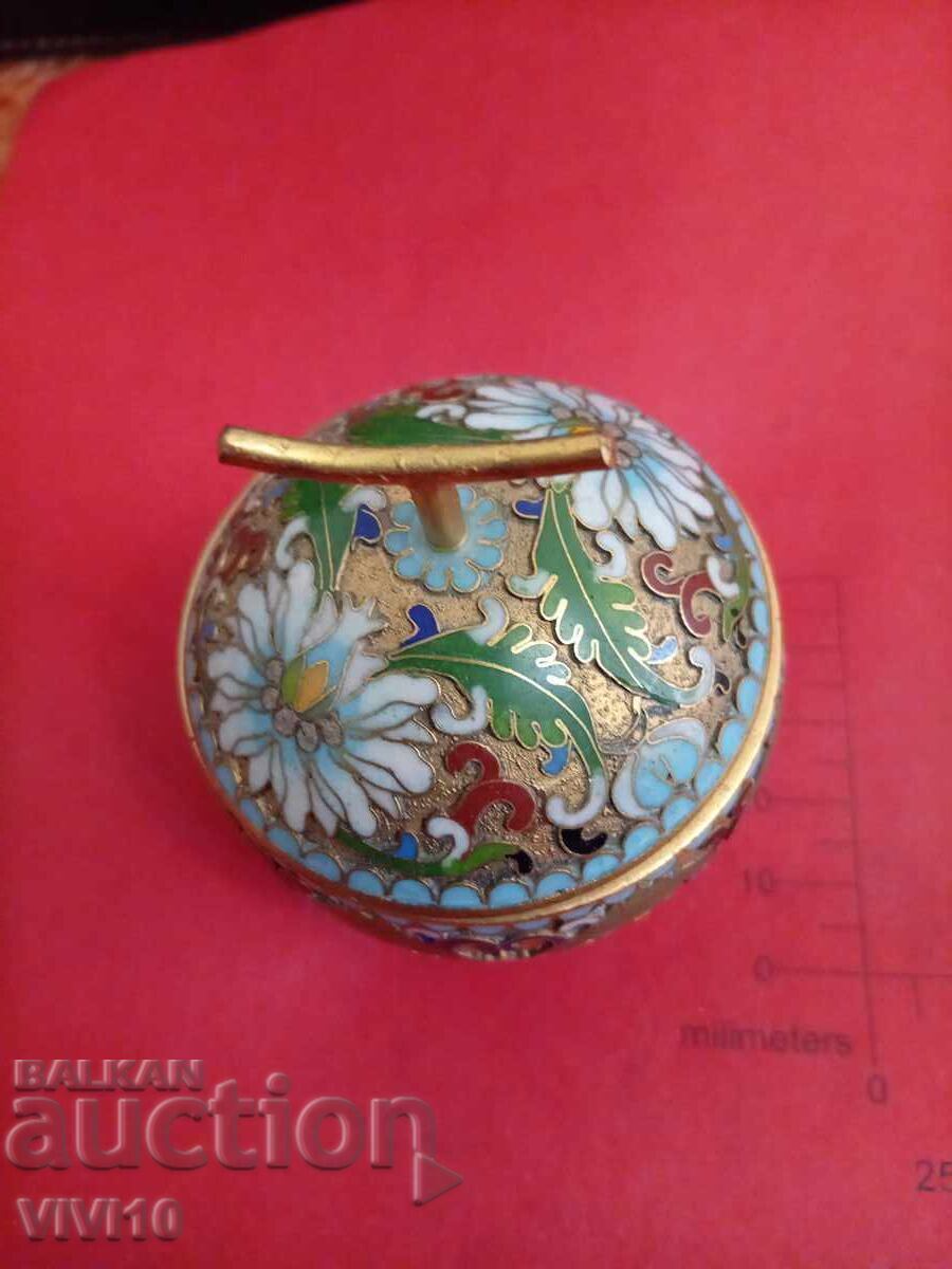 Старинна кутийка за бижута,емаил, клазоне Старинна кутийка за бижута,емаил, клазоне