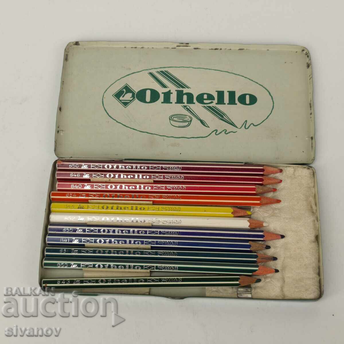 Stari molivi Othelo Swan 11 broya v metalna kutia #5939 with price 19.99 BGN | € 10.22 Stari molivi Othelo Swan 11 broya v metalna kutia #5939 with price 19.99 BGN | € 10.22