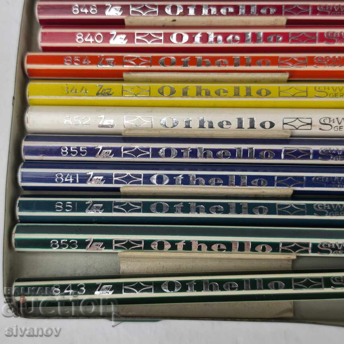 Stari molivi Othelo Swan 11 broya v metalna kutia #5939 - 5 Stari molivi Othelo Swan 11 broya v metalna kutia #5939 - 5