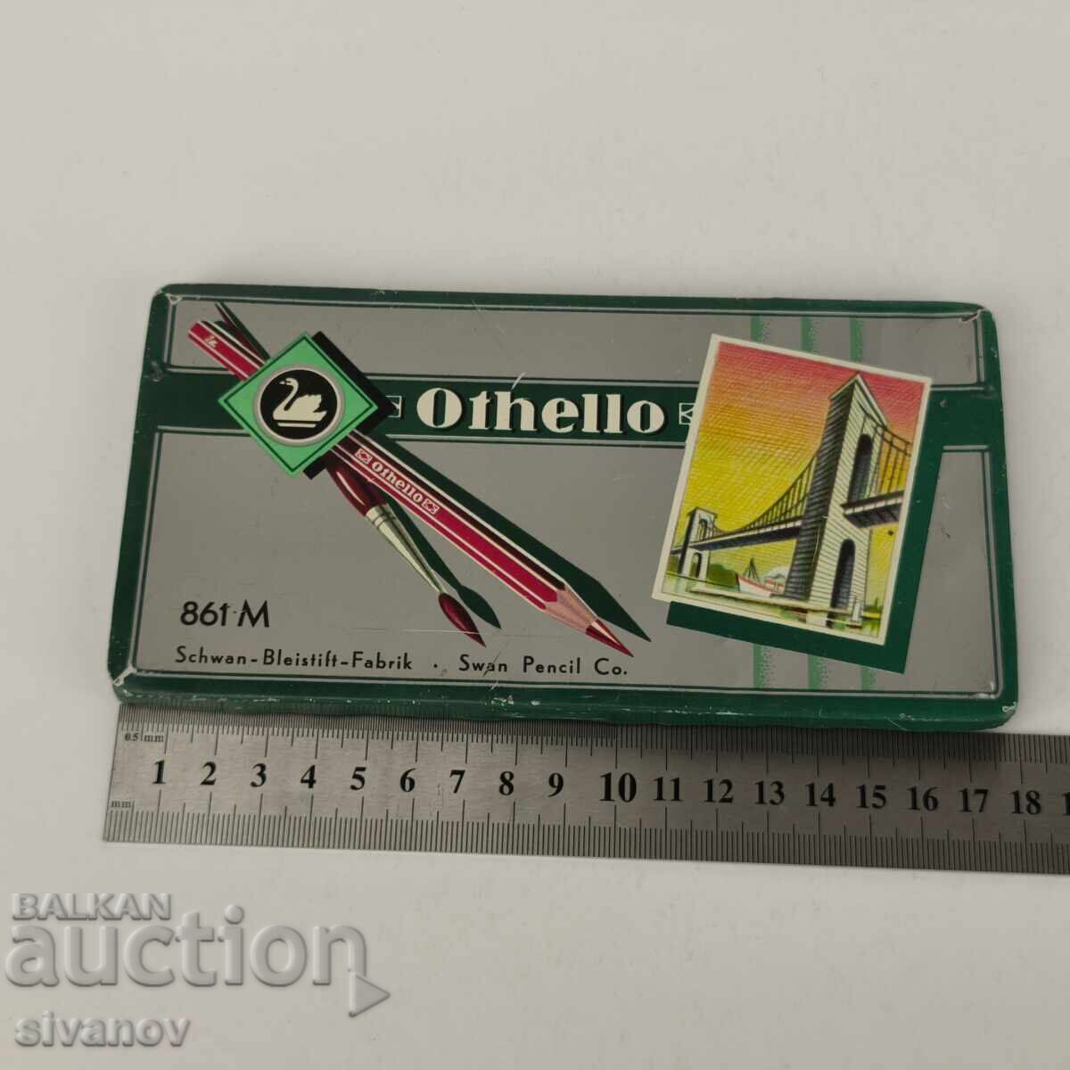 Stari molivi Othelo Swan 11 broya v metalna kutia #5939 - 6 Stari molivi Othelo Swan 11 broya v metalna kutia #5939 - 6