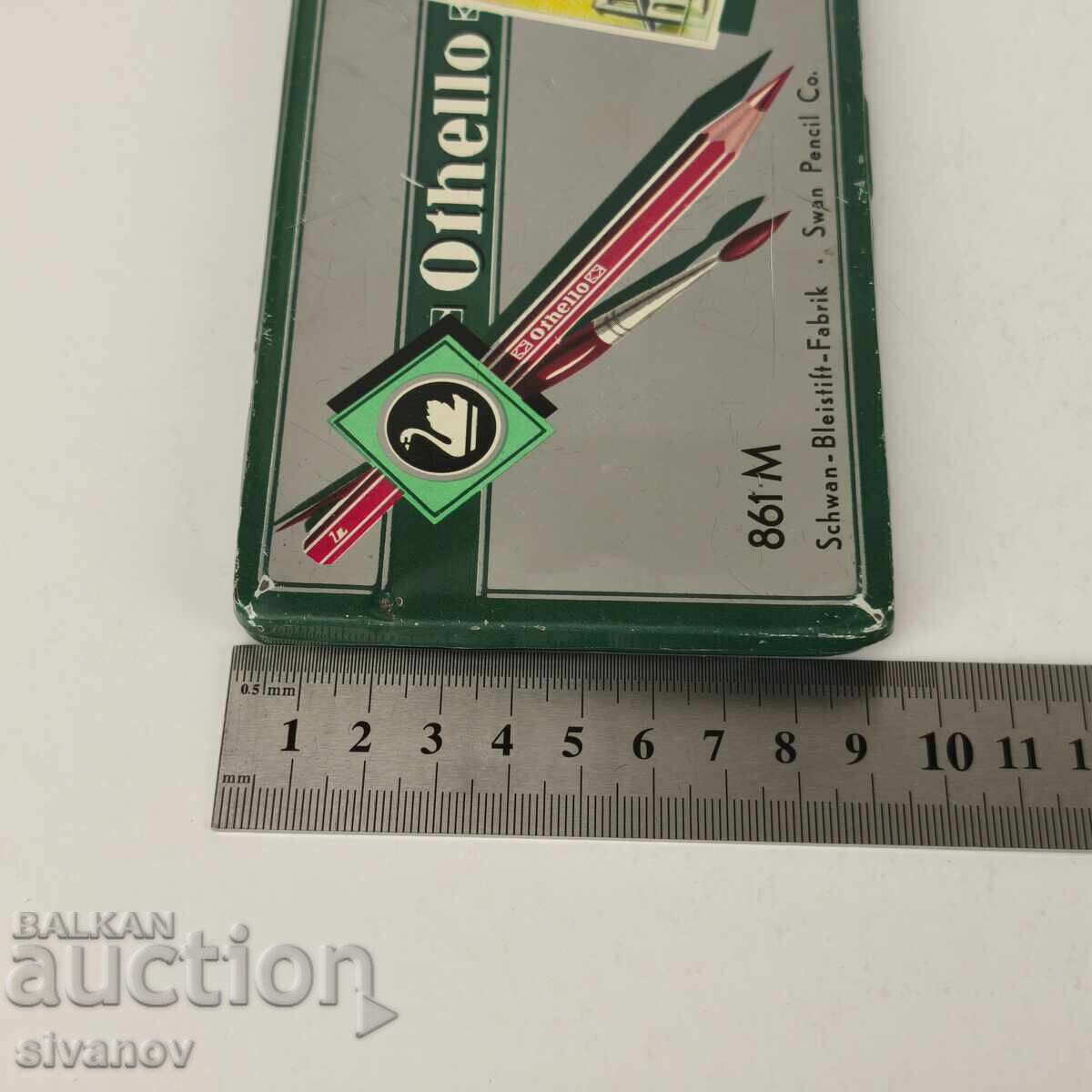 Stari molivi Othelo Swan 11 broya v metalna kutia #5939 - 7 Stari molivi Othelo Swan 11 broya v metalna kutia #5939 - 7