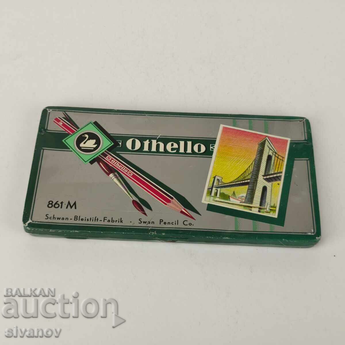 Stari molivi Othelo Swan 11 broya v metalna kutia #5939 Stari molivi Othelo Swan 11 broya v metalna kutia #5939