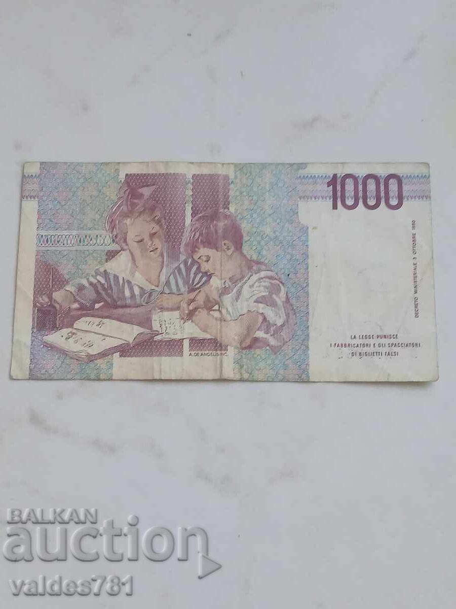ITALY 1000 Lire 1990 with price 1.00 BGN | € 0.51 ITALY 1000 Lire 1990 with price 1.00 BGN | € 0.51