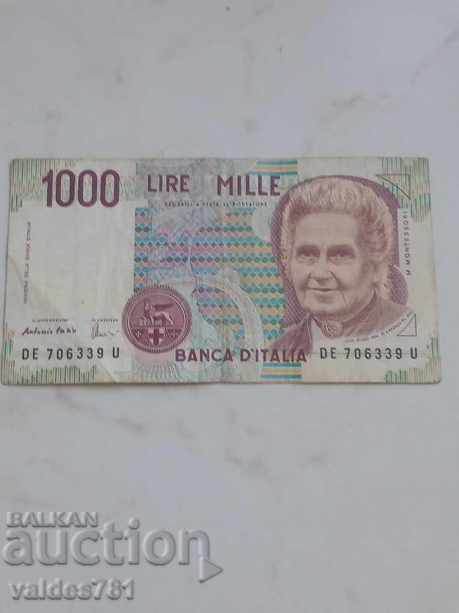 ITALY 1000 Lire 1990 ITALY 1000 Lire 1990