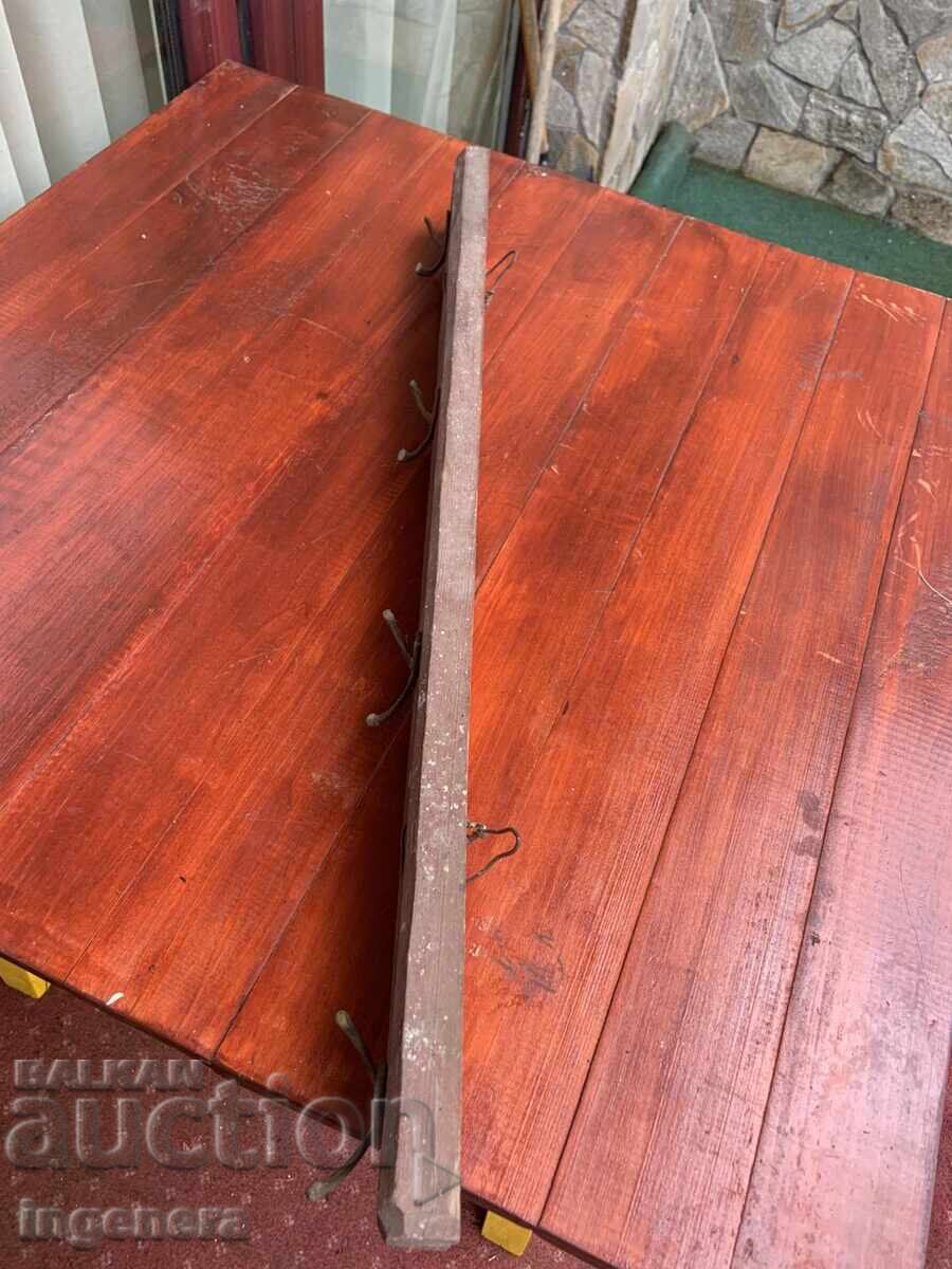 Coat rack, old, wooden, from and for an old house - 6