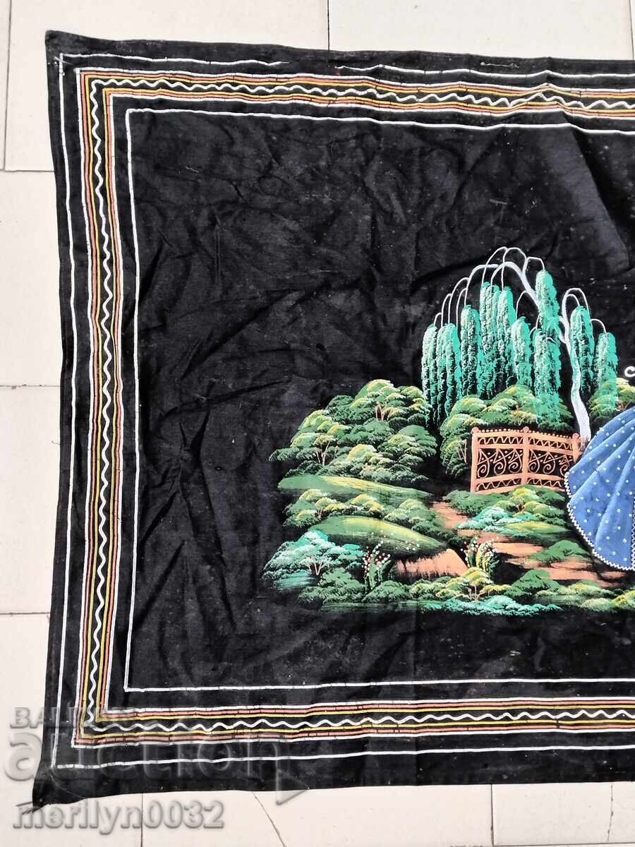 Παλιό χειροποίητο ζωγραφισμένο χαλί τοίχου 120/68 εκ. χαλί τάπητας με τιμή 79.00 BGN | € 40.39