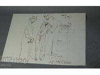 Αθανάσιος Κότσεφ σχέδιο Αφηρημένη εικονιστική σύνθεση