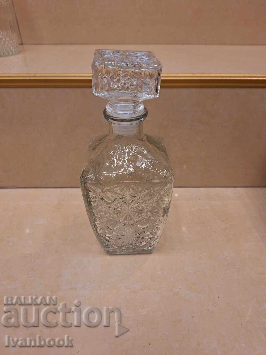 Cană de sticlă retro soc