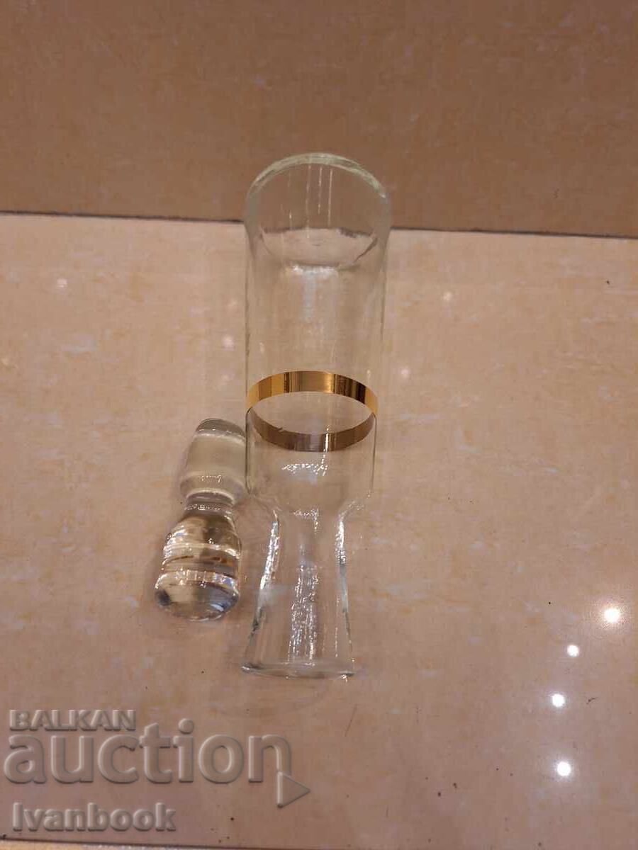 Auction  Glass carafe retro social