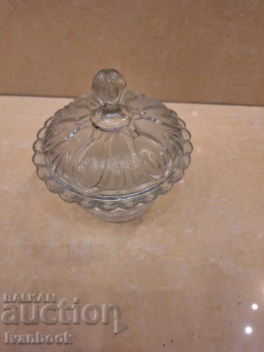 Zaharniță de sticlă retro soc