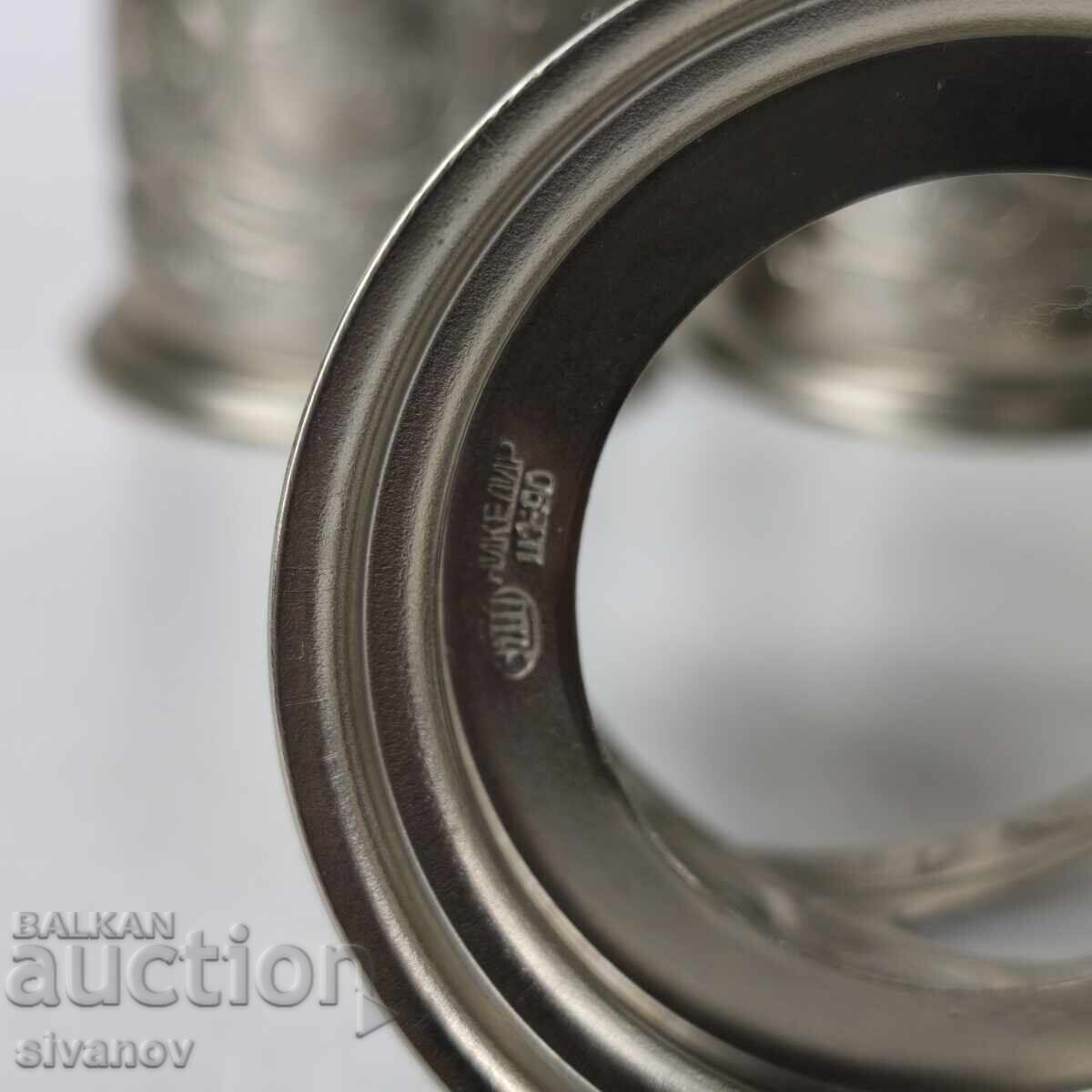 Σετ από 5 σουβέρ ποτηριών, σερβίτσιο ΕΣΣΔ #5946 - 5