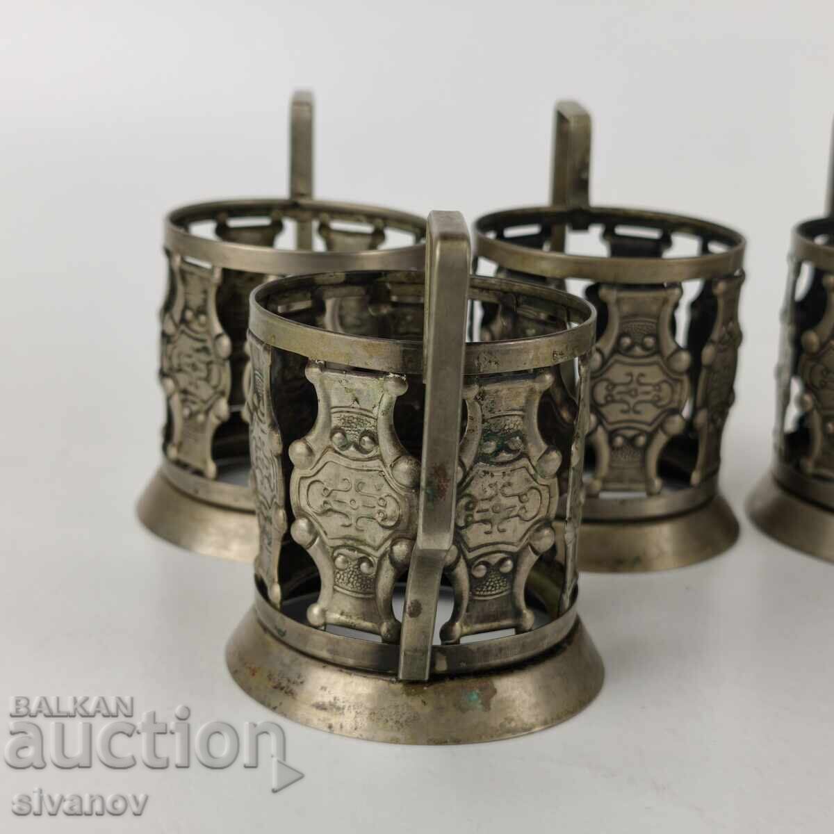 Аукцион Стар комплект от 5 подстакани стакани сервиз СССР #5947