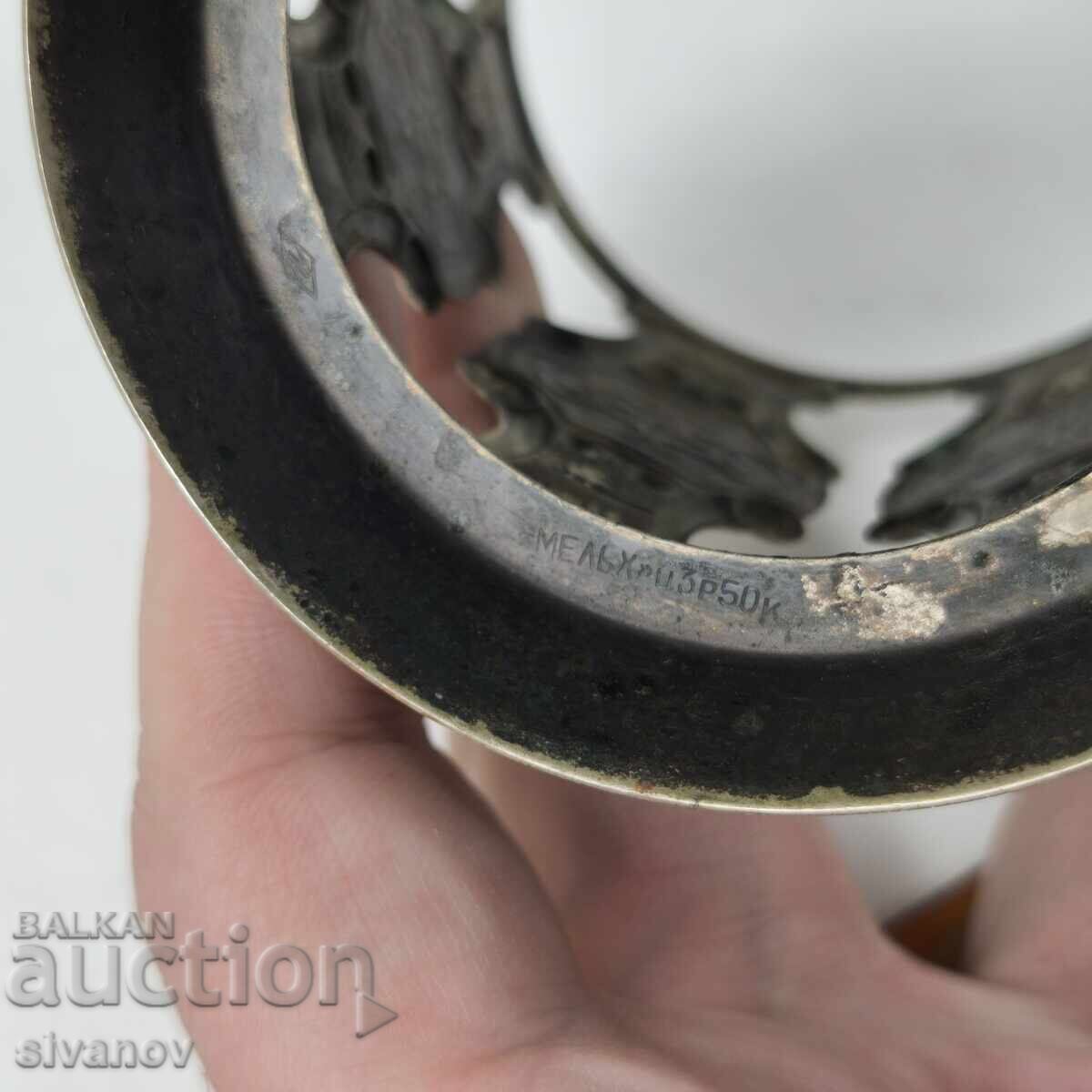 Доставка на Стар комплект от 5 подстакани стакани сервиз СССР #5947