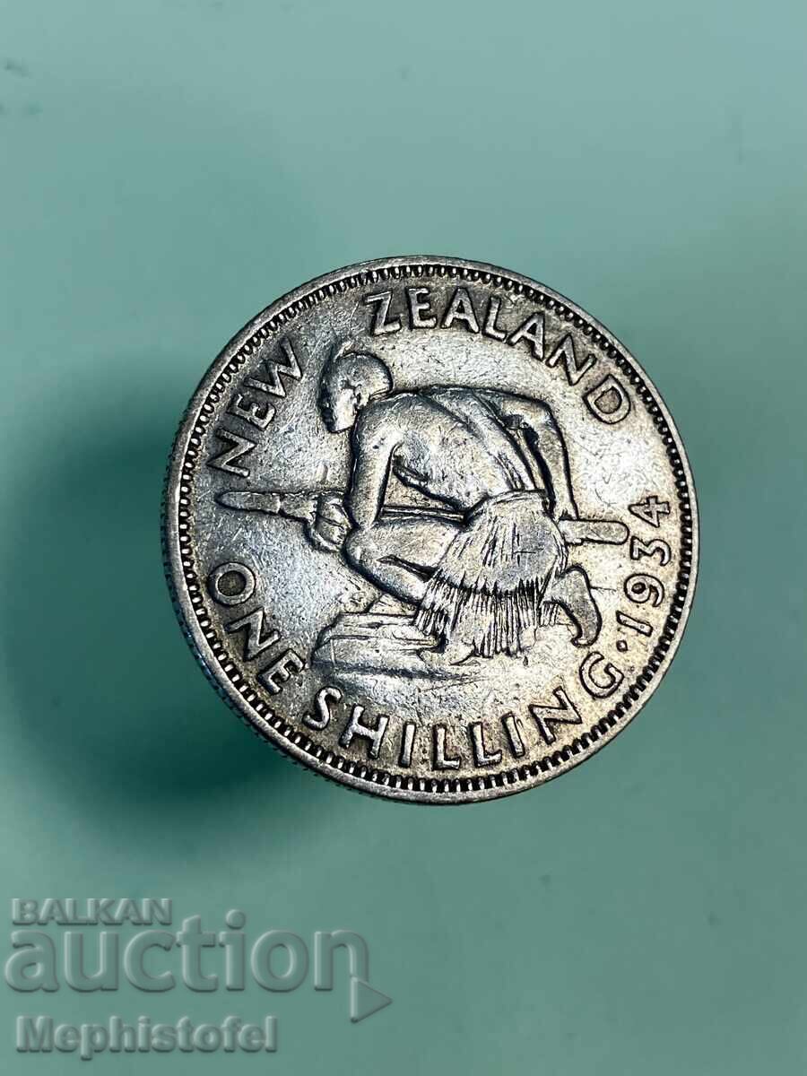 Δημοπρασία 1 Σελίνι 1934, Νέα Ζηλανδία - ασημένιο νόμισμα Δημοπρασία 1 Σελίνι 1934, Νέα Ζηλανδία - ασημένιο νόμισμα