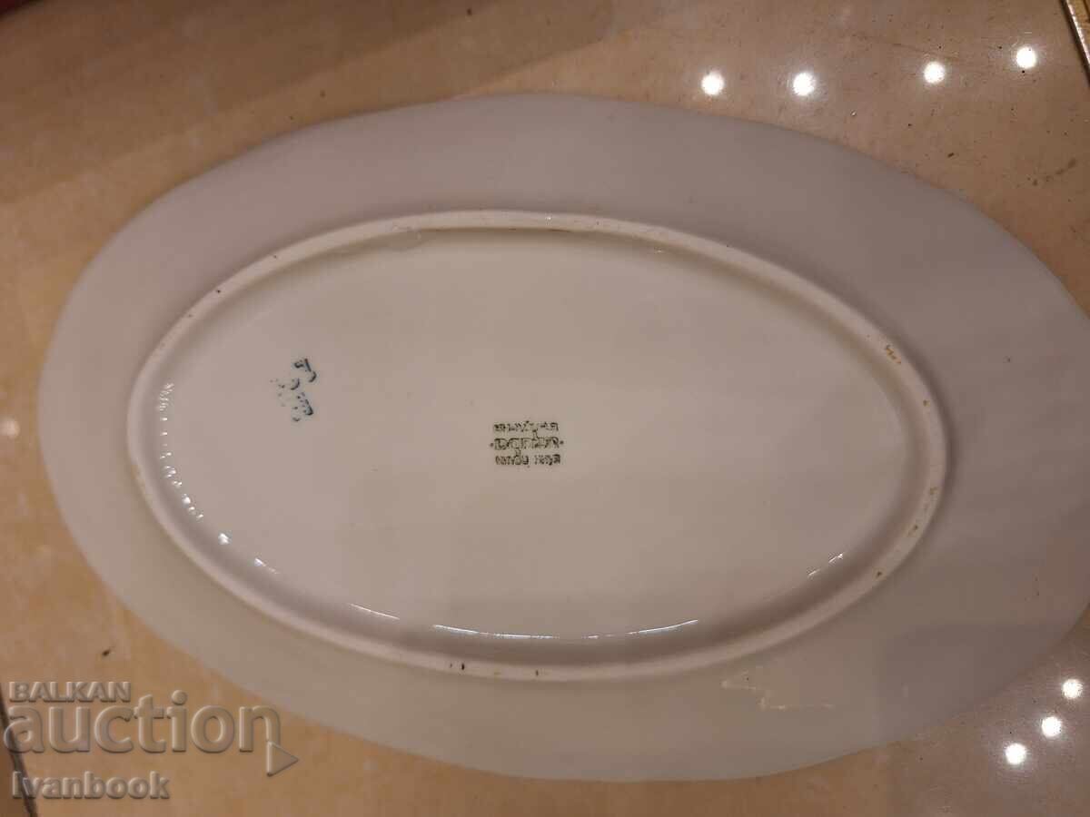 Παράδοση Πορσελάνινες πιατέλες 5τμχ ρετρό σοσιαλ