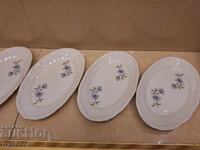 Farfurii de porțelan 5 buc retro soc