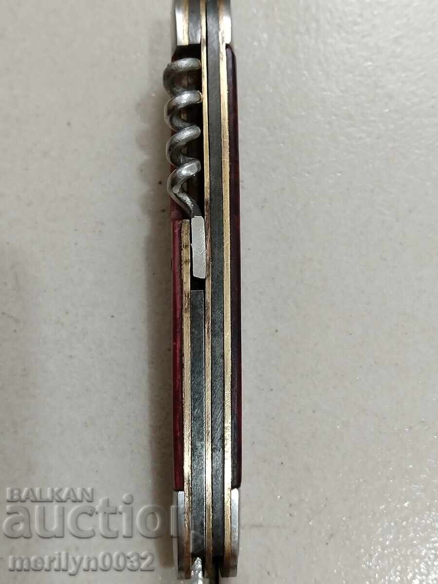 Παλαιό σοσιαλιστικό σετ μαχαιροπήρουνων μαχαίρι πιρούνι τιρμπουσόν Β. Τύρνοβο ΛΔΒ - 5