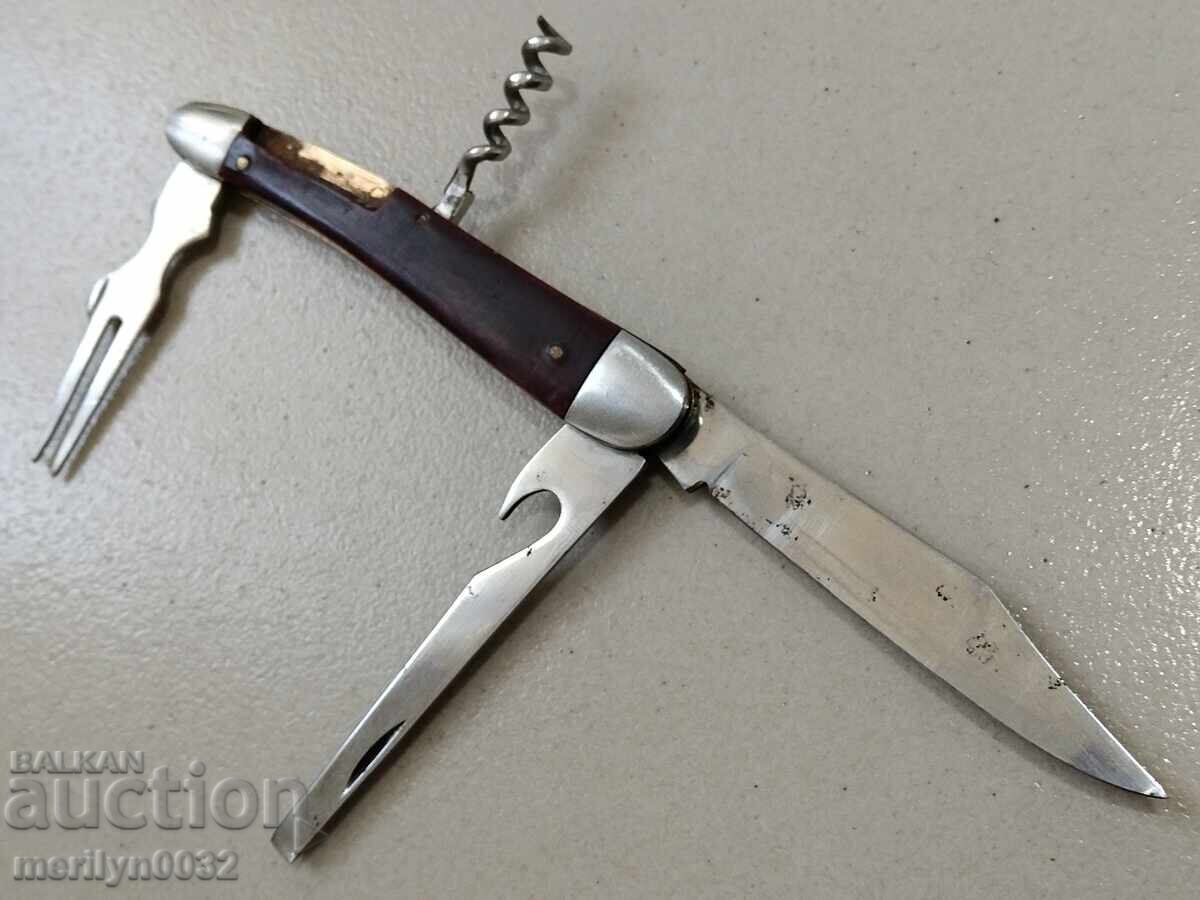 Παλαιό σοσιαλιστικό σετ μαχαιροπήρουνων μαχαίρι πιρούνι τιρμπουσόν Β. Τύρνοβο ΛΔΒ - 7