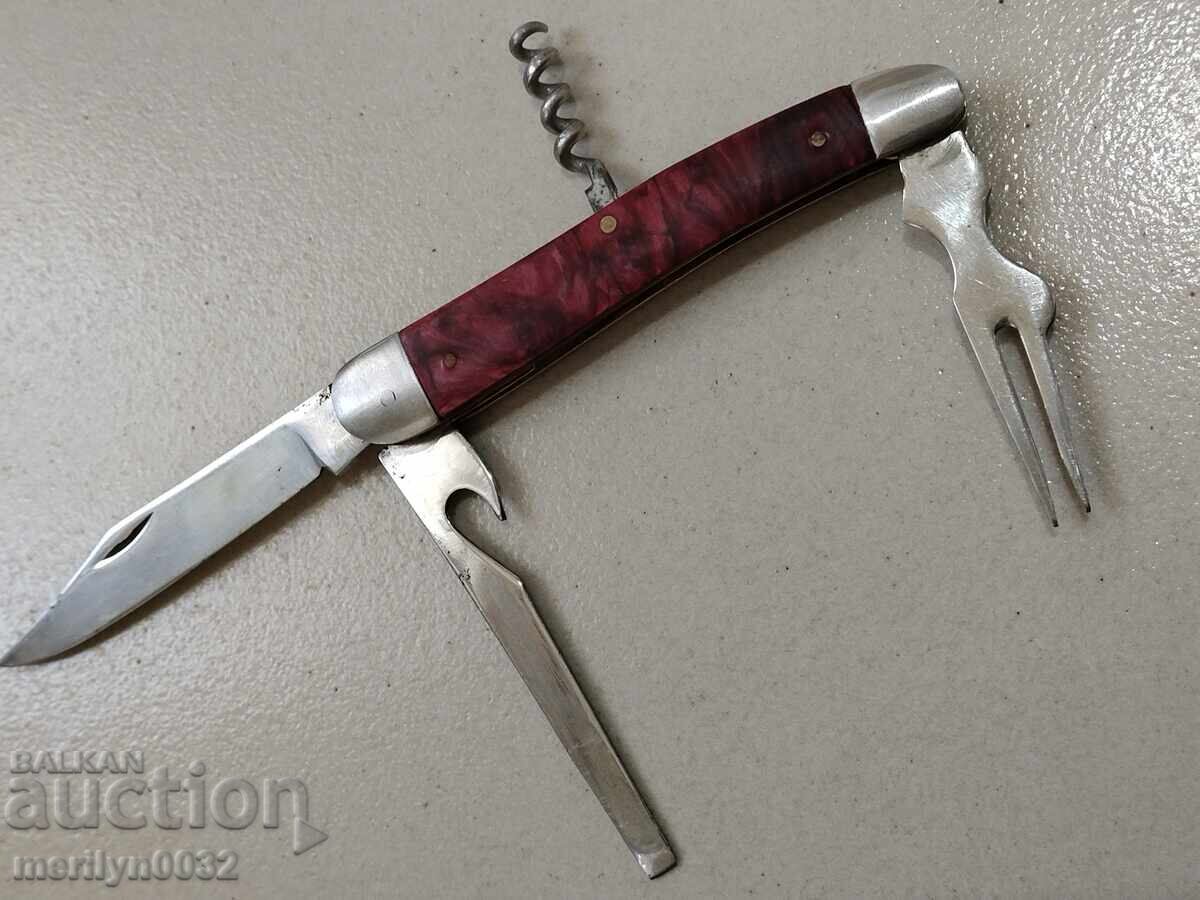 Παλαιό σοσιαλιστικό σετ μαχαιροπήρουνων μαχαίρι πιρούνι τιρμπουσόν Β. Τύρνοβο ΛΔΒ