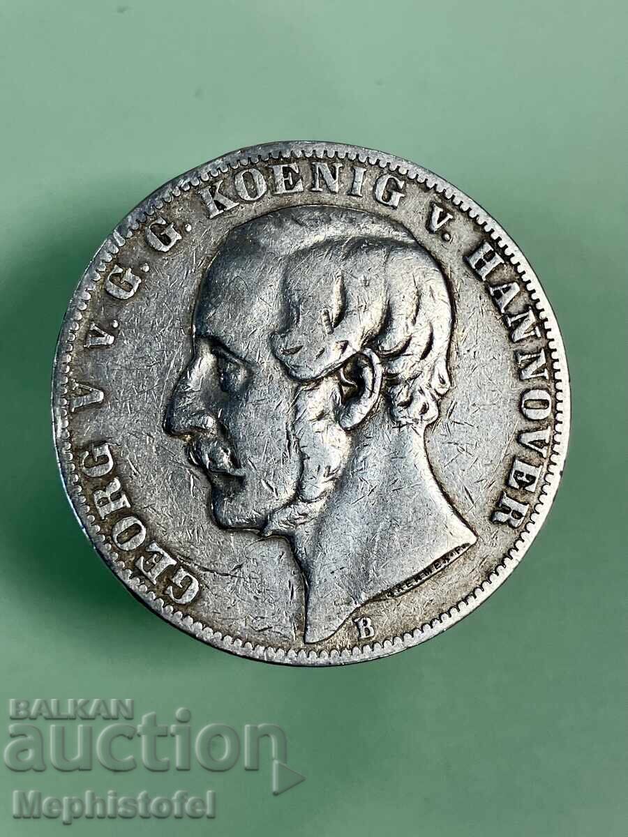 1 Thaler 1861, Hanover / Germany - silver coin with price 168.89 BGN | € 86.35