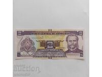 HONDURAS / HONDURAS 2 Lempiras 2019 - Banknote UNC