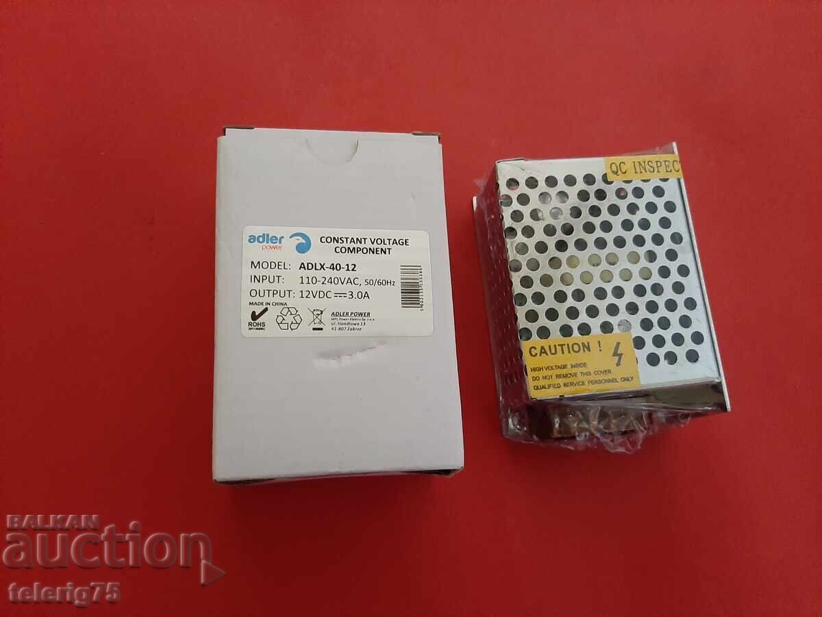 Sursă de alimentare Adler ADLX-40-12 pentru benzi LED 36W,3A,12V