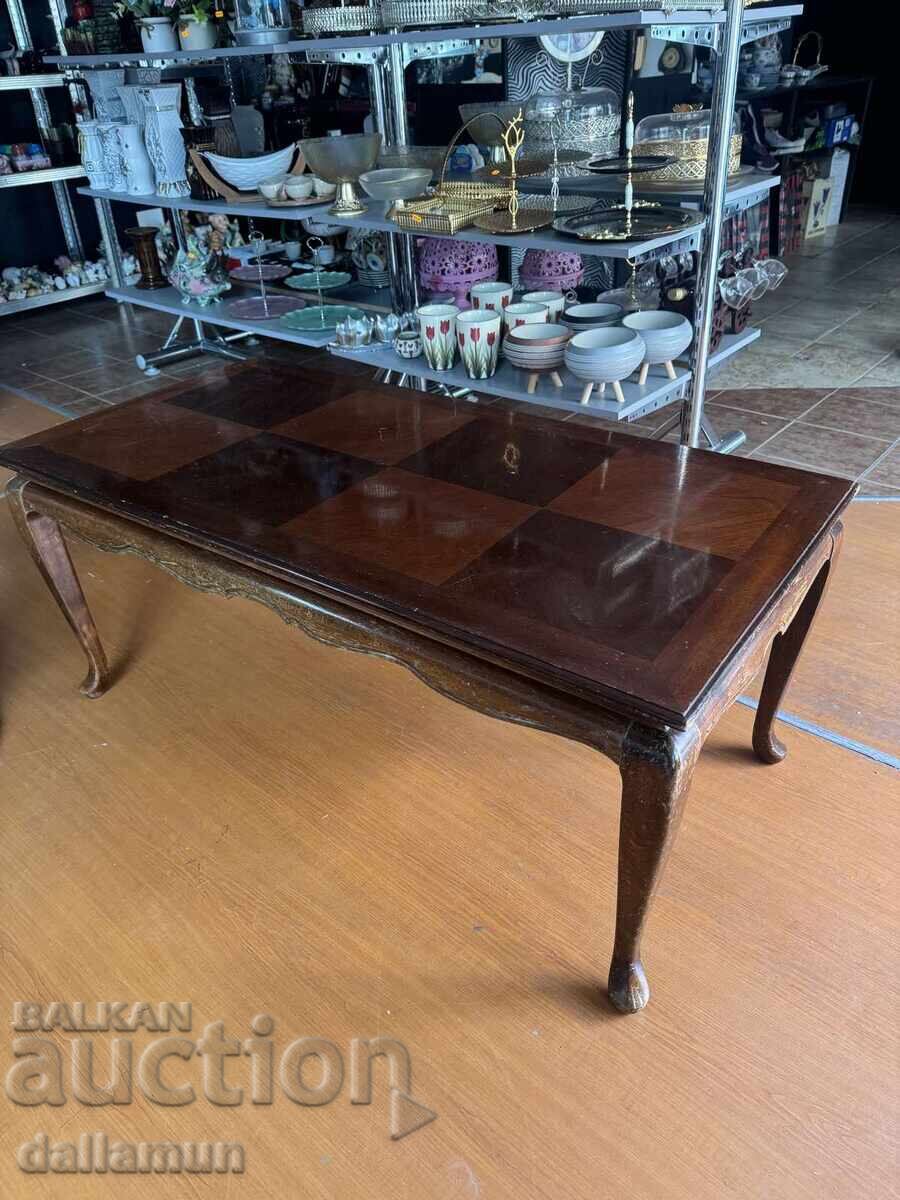 Παλιό ξύλινο τραπέζι σαλονιού - 5