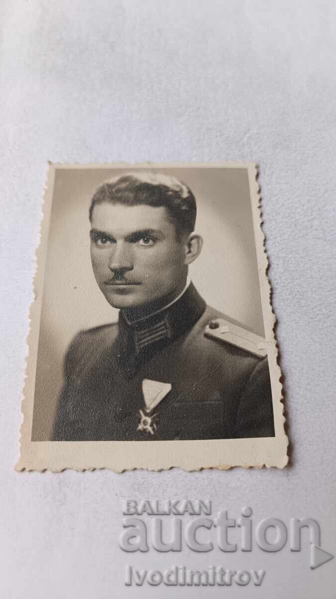 Photograph of an Officer with a Cross for Bravery Photograph of an Officer with a Cross for Bravery