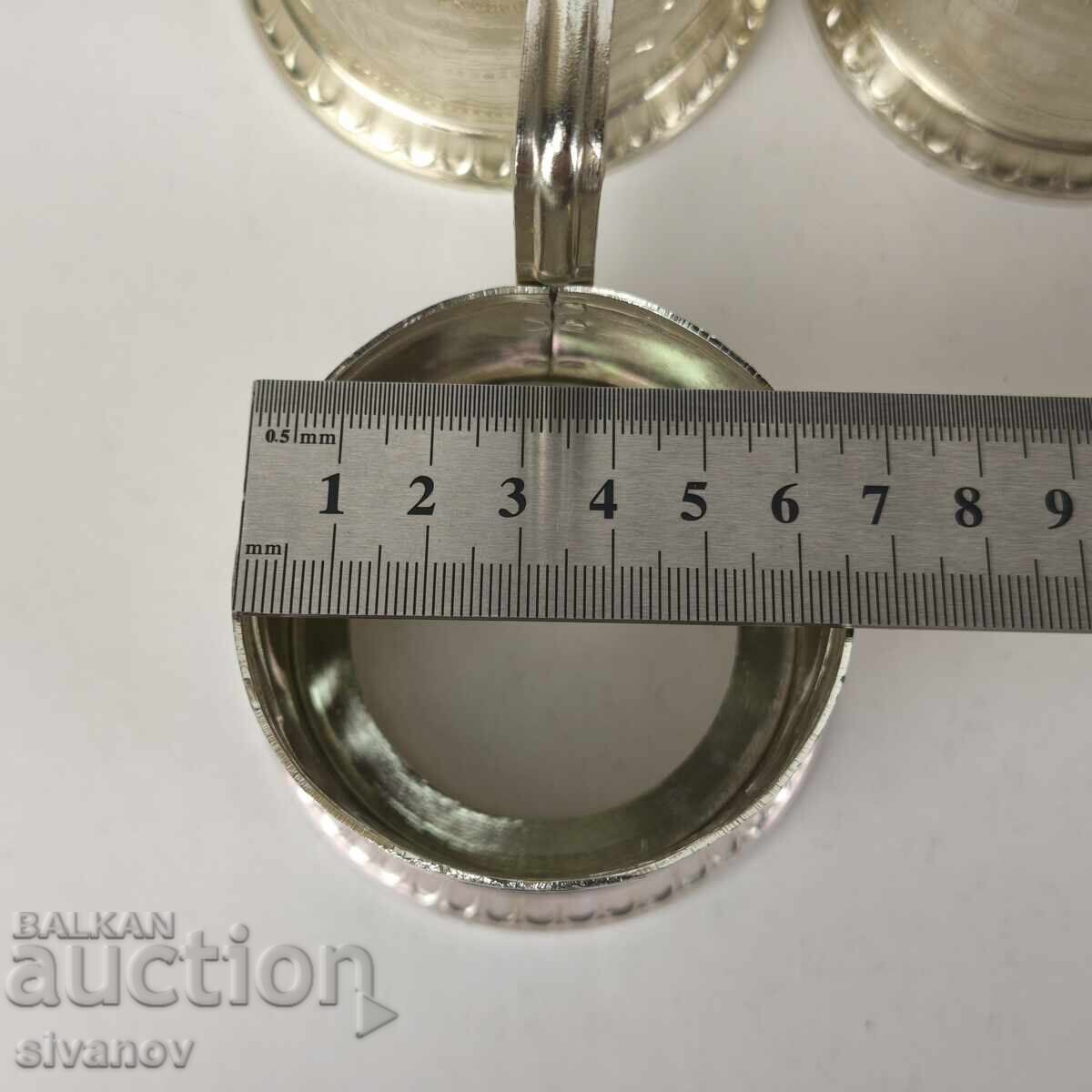 Starter set of 6 glass coasters service USSR #5948 - 7 Starter set of 6 glass coasters service USSR #5948 - 7