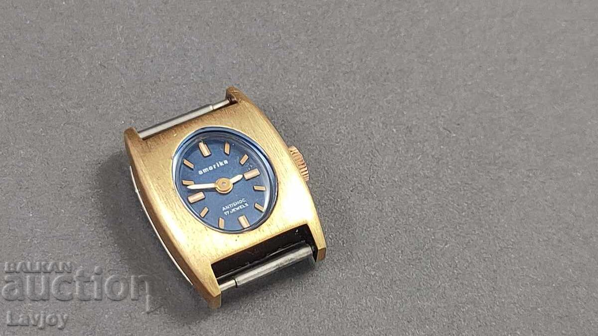 Αμερικάνικο συλλεκτικό γυναικείο χρυσό ρολόι χειρός 4 - 6 Αμερικάνικο συλλεκτικό γυναικείο χρυσό ρολόι χειρός 4 - 6