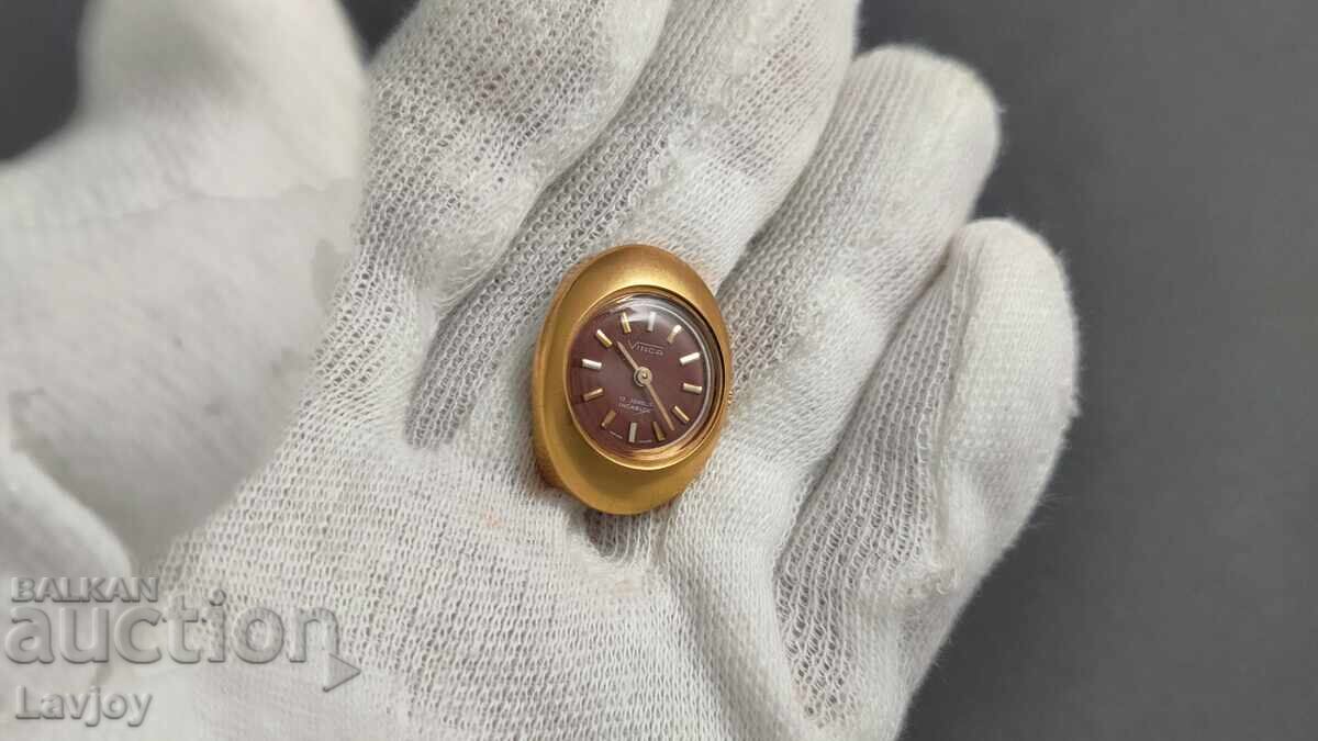 Δημοπρασία Vinca συλλεκτικό χειροποίητο γυναικείο επιχρυσωμένο ρολόι 7