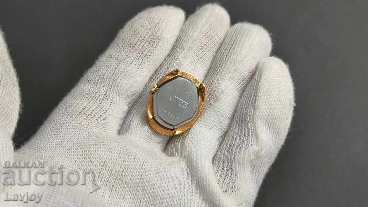 Vinca συλλεκτικό χειροποίητο γυναικείο επιχρυσωμένο ρολόι 7 - 5