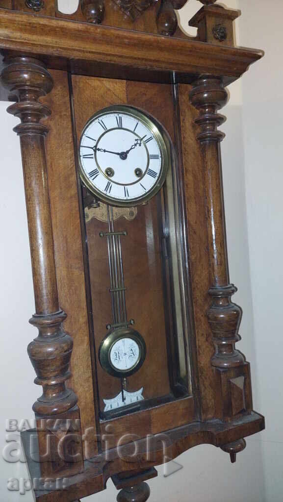 Ρολόι τοίχου αρχών του 20ου αιώνα - λειτουργικός μηχανισμός - 5