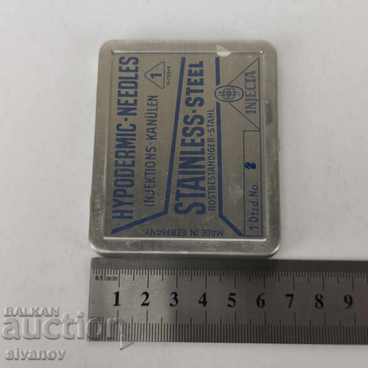 Old Injekta Germany syringe needles, 12 pieces #5960 - 7